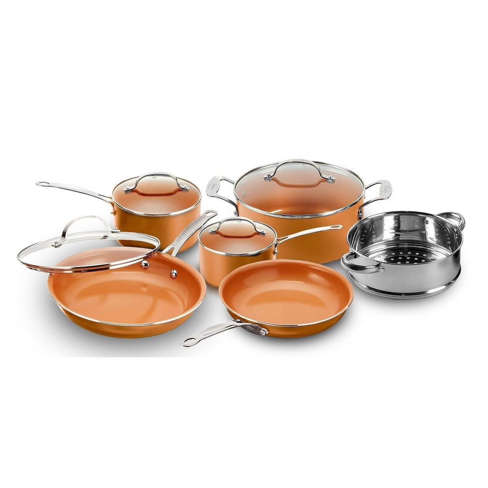 Gotham Steel Dual Copper 10-Piece Cookware Set - Copper